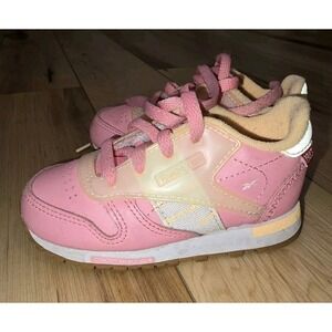 Reebok Classic Pink Baby Girl Toddler Shoes Sneakers Size 6